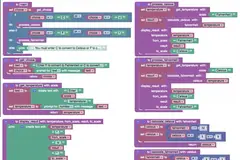 Програма от цветни блокове с условия и функции в среда Blockly